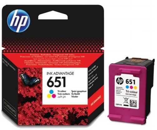 c2p11ae HP 651 Tri-Colour (C2P11AE) Rašalinė kasetė, CMY - Image 1