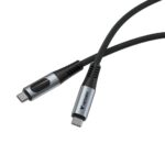 Verbatim 31848 Sync & Charge Kabelis USB-C į USB-C 100W 480Mbps 120cm, Power Display, Pilka/Juoda - Image 3