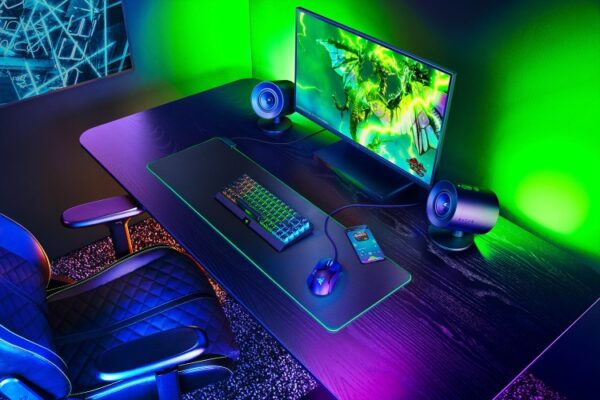 Razer Nommo V2 Full Range 2.1 PC Žaidimų garso kolonėlės, Juoda - Image 8
