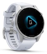 Garmin Fenix 8 Išmanusis laikrodis 43 mm AMOLED Silver with Whitestone silicone band - Image 6