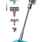 Dyson V15s Detect Submarine Belaidis dulkių siurblys, Nickel/Yellow