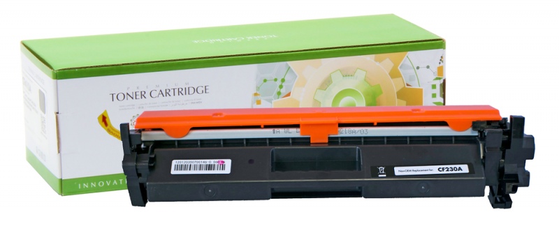cf230a_k_box_and_cart Neoriginali Static Control HP CF230A/CRG-051 su mikroschema, juoda kasetė - Image 1