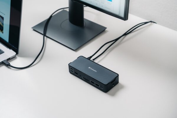 Verbatim 32171 CDS-15 USB-C Pro Jungčių stotelė 15 Ports, Pilka/Juoda - Image 13