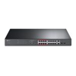 TP-Link TL-SL1218MP 16-Port 10/100Mbps + 2-Port Gigabit Unmanaged PoE Šakotuvas - Image 4