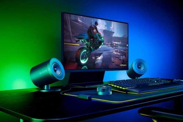 Razer Nommo V2 Pro Full range 2.1 PC Žaidimų garso kolonėlės, Juoda - Image 4