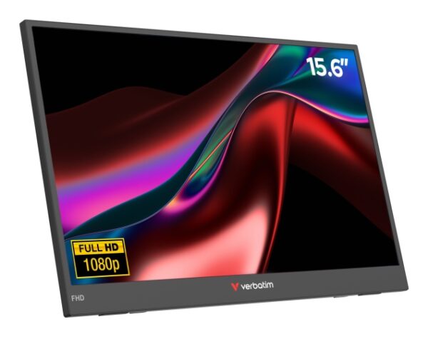Verbatim 32401 Nešiojamas monitorius LIGHT 15.6'' IPS FHD 1920x1080 10ms 250cd/m2 60Hz, Juoda - Image 2
