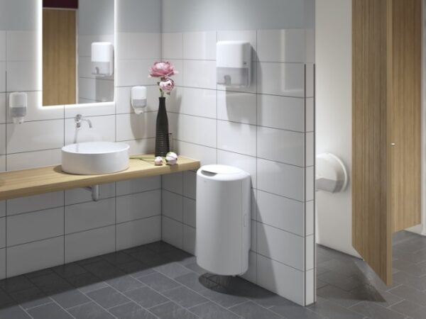 Laikiklis tualetinio popieriaus Tork Mini Jumbo T2, baltos spalvos - Image 4