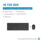 HP 330 Combo Belaidė klaviatūra + pelė RF Wireless US Int, Juoda - Image 4