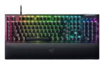 Razer BlackWidow V4 Laidinė žaidimų klaviatūra USB, Green Switch Tactile and Clicky, US, Juoda