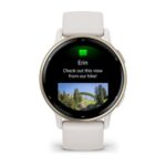 Garmin Vivoactive 5 Išmanusis laikrodis 30.4 mm Cream Gold Aluminum, Ivory Case and Silicone Band - Image 2