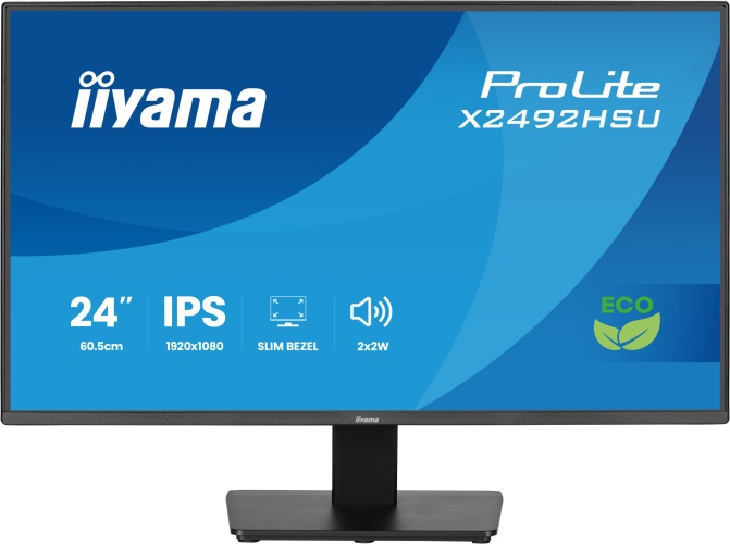 f3a1c61a-aac3-411a-b196-61f78350cd5e iiyama ProLite X2492HSU-B1 Monitorius 24'' IPS, FHD 1920x1080, 3 ms, 300 cd/m2, 120 Hz, Juoda - Image 1