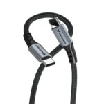 Verbatim 31845 Sync & Charge Kabelis USB-C į USB-C 60W 480Mbps 120cm, Pilka/Juoda - Image 7