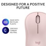 Logitech M240 Silent Belaidė pelė, Bluetooth, Rose - Image 8