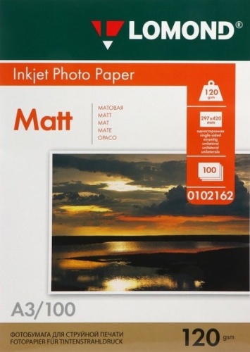 fd3d0318-e564-4cf3-bebd-4d8a72087c00 Fotopopierius Lomond Photo Inkjet Paper Matinis 120 g/m2 A3, 100 lapų - Image 1