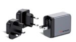 Verbatim 32201 GaN Įkroviklis 65W 3-Port, USB-A/USB-C, EU/UK/US Plug, Pilka/Juoda - Image 3