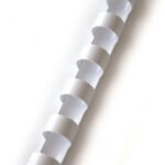 Spiralė įrišimui plastikinė 16 mm, balta (100vnt.)