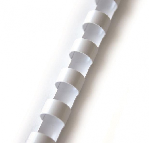 kolor_grzbietow_bialy Spiralė įrišimui 12mm, balta, (100vnt.) - Image 1