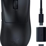 Razer DeathAdder V3 HyperSpeed Belaidė žaidimų pelė RF Wireless + USB-C, 26000 DPI, Juoda