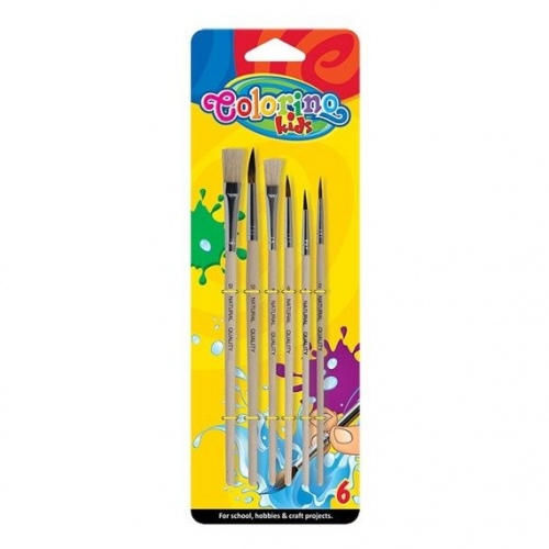 Teptukų rinkinys Colorino Kids 6 vnt. - Image 1