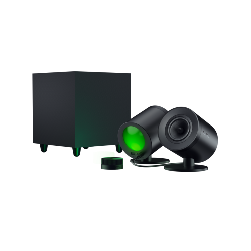 qeX69cDyeLTRRkEBzuAkaGAPoeJRfW6US74c5gmZ Razer Nommo V2 Pro Full range 2.1 PC Žaidimų garso kolonėlės, Juoda - Image 1