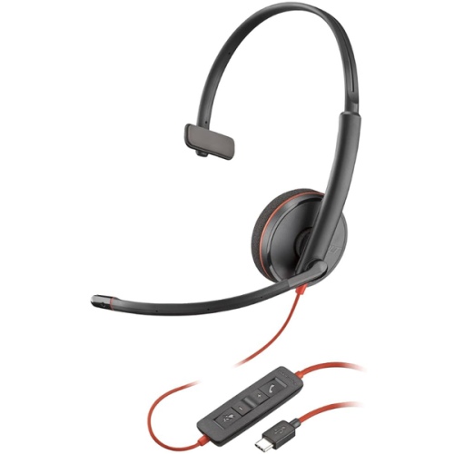 sHbTnfmcFfLhSpWampKpvfX8R1mGm6TS5QY7EXsX Poly Blackwire 3210 Mono Laidinės ausinės, USB-C, USB-C/A Adapter (Bulk), Juoda - Image 1