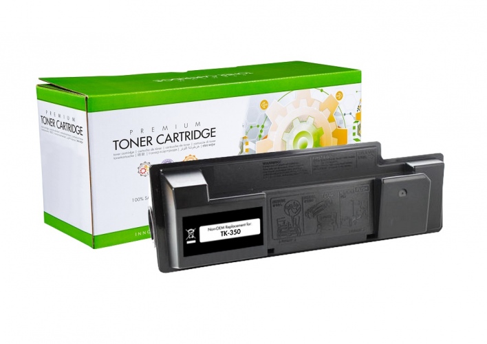 tk350_box_and_cart Neoriginali Static Control Kyocera TK-350, juoda kasetė - Image 1