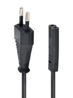 Gembird PC-184/2 Maitinimo Kabelis, EU Power plug, 1.8m, Juoda