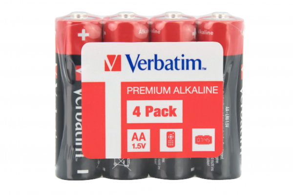 Verbatim 49501 Alkaline baterijos AA LR6 (4 vnt pakuotėje) - Image 2