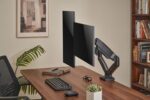 Up Up Premium Dual-Screen Monitoriaus laikiklis 17-32'', VESA 75x75, 100x100, Matinė juoda - Image 14