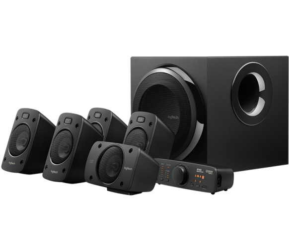 z906_gallery Garso kolonėlės Logitech Z906 5.1 Surround sound speaker system (980-000468), juodos - Image 1